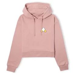 Disney Donald Duck Backside Women's Cropped Hoodie - Dusty Pink