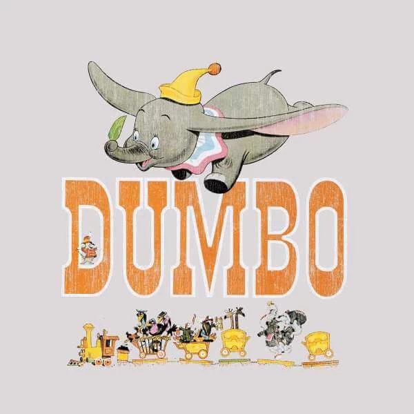 Disney Dumbo The One The Only Women's Cropped Hoodie - Ecru Marl 4 Disney Dumbo The One The Only Women's Cropped Hoodie - Ecru Marl – Image 2
