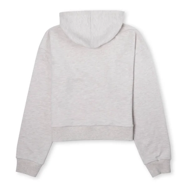 Disney Moana Pua The Pig Women's Cropped Hoodie - Ecru Marl 5 Disney Moana Pua The Pig Women's Cropped Hoodie - Ecru Marl – Image 3