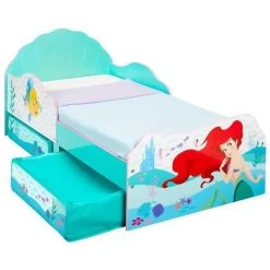 DISNEY PRINCESSES Ariel Lit Avec Espace De Rangement Sous Le Lit