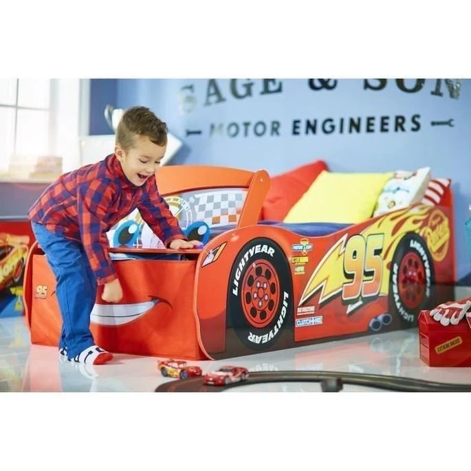 Disney Lit Enfant Flash McQueen Avec Rangement 70 X 140 Cm Abel 4 Disney Lit Enfant Flash McQueen Avec Rangement 70 X 140 Cm Abel – Image 2