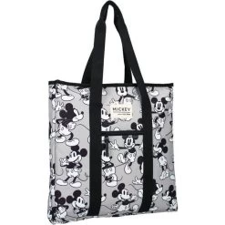 Disney MICKEY MOUSE Sac Shopping My Little Bag Gris/Blanc