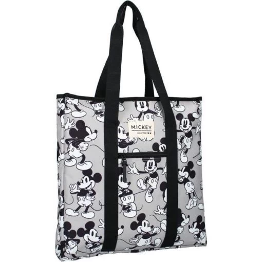 Disney MICKEY MOUSE Sac Shopping My Little Bag Gris/Blanc -Disney mickey mouse sac shopping my little bag gris blanc 8712645283879 758396