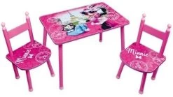 Table Rectangulaire Et 2 Chaises Minnie Paris Disney