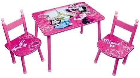Table Rectangulaire Et 2 Chaises Minnie Paris Disney 3 Table Rectangulaire Et 2 Chaises Minnie Paris Disney