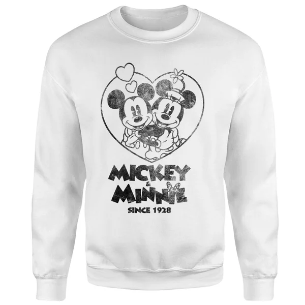 Sweat Homme Mickey Mouse Et Minnie Depuis 1928 (Disney) - Blanc 6 Sweat Homme Mickey Mouse Et Minnie Depuis 1928 (Disney) - Blanc – Image 4