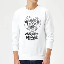 Sweat Homme Mickey Mouse Et Minnie Depuis 1928 (Disney) - Blanc