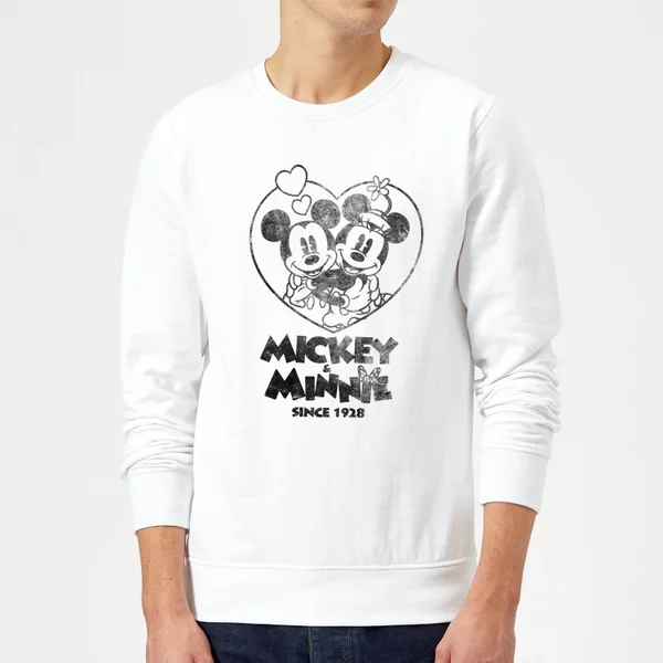 Sweat Homme Mickey Mouse Et Minnie Depuis 1928 (Disney) - Blanc 3 Sweat Homme Mickey Mouse Et Minnie Depuis 1928 (Disney) - Blanc