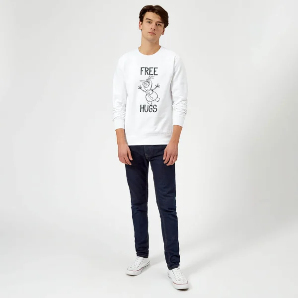 Disney Sweat Homme La Reine Des Neiges - Olaf Free Hugs - Blanc 4 Disney Sweat Homme La Reine Des Neiges - Olaf Free Hugs - Blanc – Image 3
