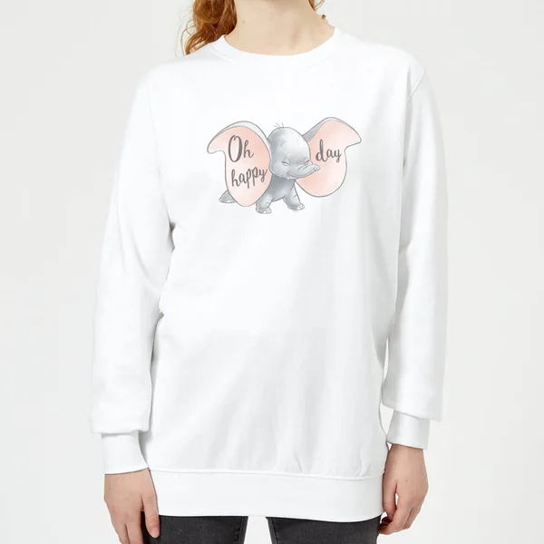 Sweat Femme Happy Day Dumbo Disney - Blanc 3 Sweat Femme Happy Day Dumbo Disney - Blanc