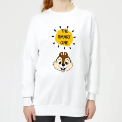 Disney Chip 'N' Dale The Smart One Women's Sweatshirt - White