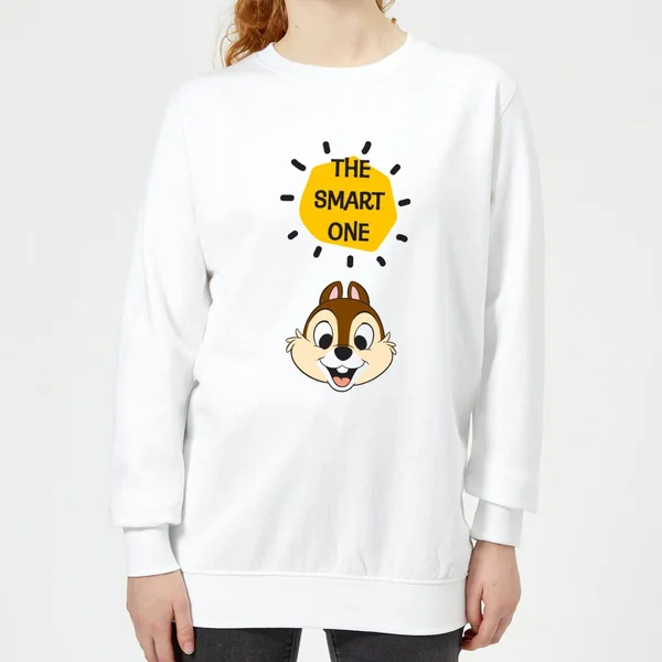 Disney Chip 'N' Dale The Smart One Women's Sweatshirt - White 3 Disney Chip 'N' Dale The Smart One Women's Sweatshirt - White