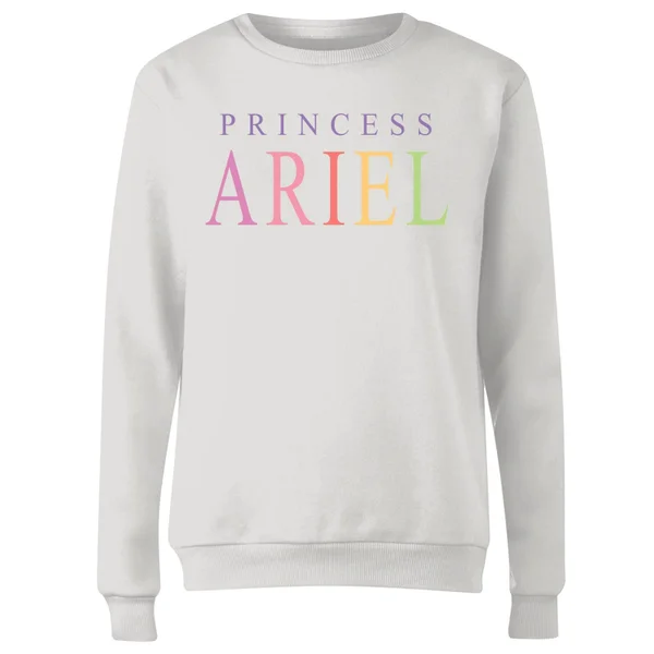 Disney The Little Mermaid Princess Ariel Women's Sweatshirt - White 6 Disney The Little Mermaid Princess Ariel Women's Sweatshirt - White â Image 4