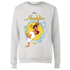 Disney Aladdin Rope Swing Women's Sweatshirt - White 9 Disney Aladdin Rope Swing Women's Sweatshirt - White -Disney 12058368 6734658995870530