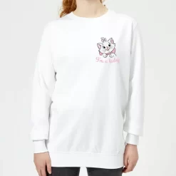 Disney Aristocats Marie I'm A Lady Women's Sweatshirt - White
