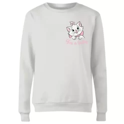 Disney Aristocats Marie I'm A Lady Women's Sweatshirt - White 9 Disney Aristocats Marie I'm A Lady Women's Sweatshirt - White -Disney 12222738 2014689838162278
