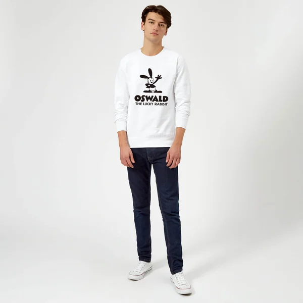 Disney Oswald The Lucky Rabbit Sweatshirt - White 5 Disney Oswald The Lucky Rabbit Sweatshirt - White â Image 3
