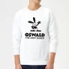 Disney Oswald The Lucky Rabbit Sweatshirt - White 1 Disney Oswald The Lucky Rabbit Sweatshirt - White -Disney 12223011 1994689845997609