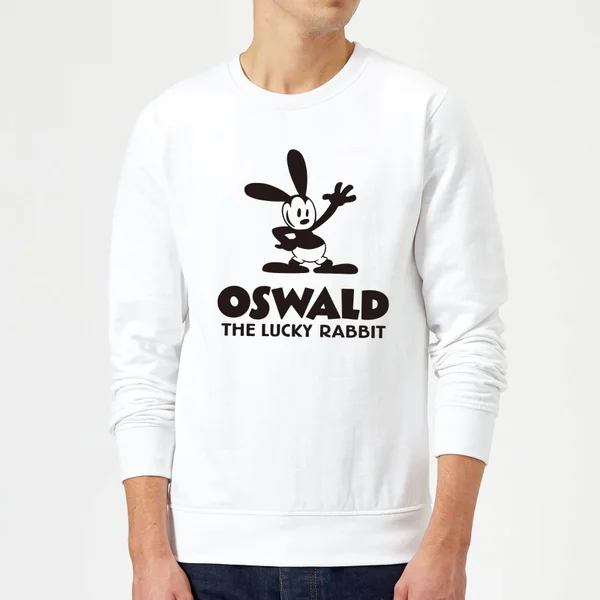 Disney Oswald The Lucky Rabbit Sweatshirt - White 3 Disney Oswald The Lucky Rabbit Sweatshirt - White