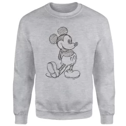 Disney Mickey Mouse Sketch Sweatshirt - Grey