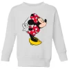 Disney Mickey Mouse Minnie Split Kiss Kids' Sweatshirt - White 1 Disney Mickey Mouse Minnie Split Kiss Kids' Sweatshirt - White -Disney 13988184 1554993597193388